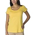 Mossimo&reg; Black Petites: Short Sleeved Shirred Scoop With Cuff - Sun Yellow