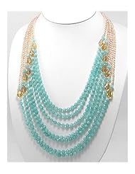 Jade Necklace In 92.5 Sterling Silver