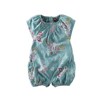 Tea Collection Baby-girls Infant Lotus Batik Romper