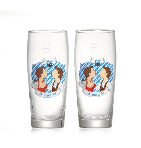 Ritzenhoff & Breker 199536 Bierglas-Set 0.5 Liter I Mog Di, 2-teilig