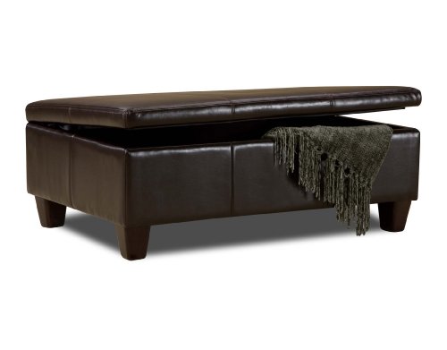 Soflex Abilene Storage Ottoman Dark Chocolate