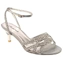 Womens Simulated Diamond Ankle Strap Sandals