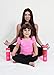 Mommy & Me Reusable Water Bottles-Hot Pink-25 & 18 ounces for Moms and Kids!