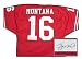 Superstar Greetings JM-AJ4R Joe Montana Signed Authentic San Francisco 49Ers Jersey --Red