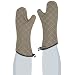 San Jamar 800FG17 BestGuard Temperature Protection Oven Mitt with WebGuard, 17" Length, Tan
