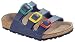 Birkenstock slippers Florida from Birko-Flor in blue with a regular insole
