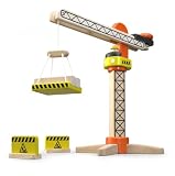 from Wonderworld Wonderworld Wooden Mini Tower Crane Model WW-4033