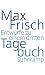 Entwuerfe zu einem dritten Tagebuch von Max Frisch 
