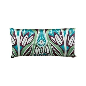 Jane Inc Silk Eye Pillow - Lavender Filled - Nouveau Teal & Purple