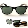 Joel Goodsen Glass Lens Wayfarer Inspired Sunglass with Microfiber Case