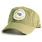 Tennessee Titans Tattered Patch Slouch Fit Baseball Hat - Fatigue Green