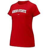 Nike Ohio State Buckeyes Ladies Scarlet Arch Crew T-shirt
