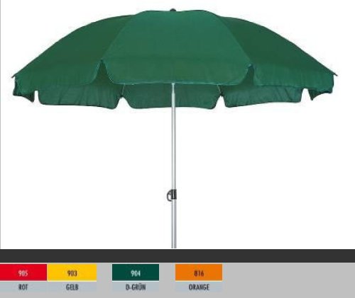 RIVA II 150 Sonnenschirm gelb ideal für Garten, Balkon, Strand und Camping
