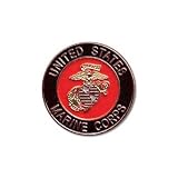 Marine Round Lapel Pin