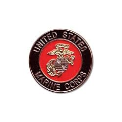 Marine Round Lapel Pin
