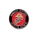 Marine Round Lapel Pin