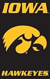 Iowa Hawkeyes 2-Sided Applique Banner Flag