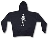 Human Skeleton Logo Men's Hoodie Sweat Shirt Small thru 4XL