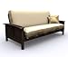 American Furniture Alliance Elite Hermosa Full Metal/Wood Futon Frame, Espresso