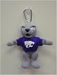 Kansas State Wildcats Team Mascot Plush Key Chain/Backpack Clip NCAA College Athletics Fan Shop Sports Team Merchandise
