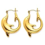 10k Dolphin Earrings