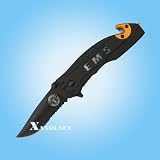 EMS/EMT 911 Rescue Knife Spring Assisted Serrated Blade