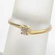14K Yellow Gold Diamond Engagement/Promise Ring