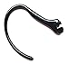 1pc New Black Slim Earhook for Plantronics Voyager 520 521 835 Explorer 235 320 395 245 243 242 240 360 370 220 350 340 330 Plantronics M50 M24 M20 Wireless Bluetooth Headset Headsets Ear Hook Loop Clip Stabilizer Earloop Earclip Replacement Part + Black Sea International Logo Good Quality Micro Fiber Cleaning Cloth (random color) 7X6