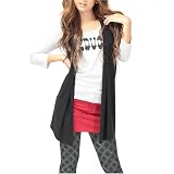 ジレ付7分袖プリントTシャツ ジレ付7分袖プリントTシャツ