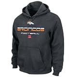 NFL Denver Broncos First And Goal V Hooded Sweatshirt, Charcoal Heather