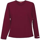 Dickies Long Sleeve Cotton/Spandex Fashion Tee (XS-2X) in Assorted Colors. Wear This T-Shirt Alone or Under Scrubs!