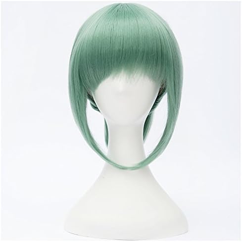Short Light Green Anime Cosplay Wig Costume Party Hair for Yubari