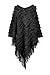 G2 Chic Women's Fancy Knit Cold Weather Ponchos