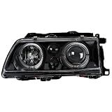 1988-1989 Honda Crx Projector Headlights Halo Black Clear by Instyleparts