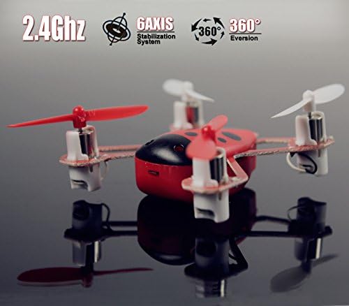Cheer X1 2.4ghz 4ch 6-axis Gyro Remote Control Mini Rc Quadcopter UFO Drone Red