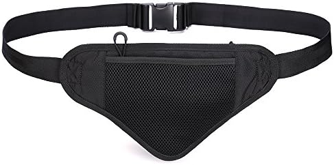 YAHER Triangle Running/Hiking/Cycling/ Traveling/Camping/Outdoor Sports Waist Bag/Belt Adjustable Strap Waist Bag Pack with Water Bottle Holder Pocket (Rose Red)