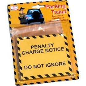 Joke/Fun Parking/Penalty Ticket 6/Pack (N45020)
