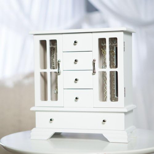 2 Door Window Pane Jewelry Box - 11.25W x 12.25H in.