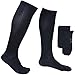 EvoNation Men’s USA made Knee High 20-30 mmHg Graduated Compression Socks – Moderate Pressure Compression Garment, Navy, Medium