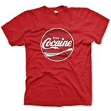 Enjoy Cocaine Fine Jersey T-Shirt, Poppy, M