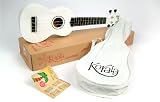White Soprano Beginner Ukulele