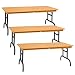 Set of 3 Brown Breakable Tables for Wrestling Action Figures