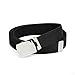 Holdâ€™Em Military Canvas Webbing Belts for MENâ€™Sâ€“Polished Silver Slider Buckle Heavy Duty Adjustable -Black