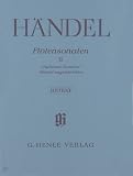 Fl&ouml;tensonaten, Band II [Hallenser Sonaten], drei H&auml;ndel zugeschriebene Sonaten (mit eingelegter Fl&ouml;te/Basso-Stimme (2 Exemplare)) - Georg Friedrich/Hrsg. Bensieck, Anja H&auml;ndel