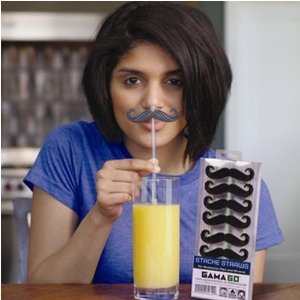 GAMAGO Stache Straws