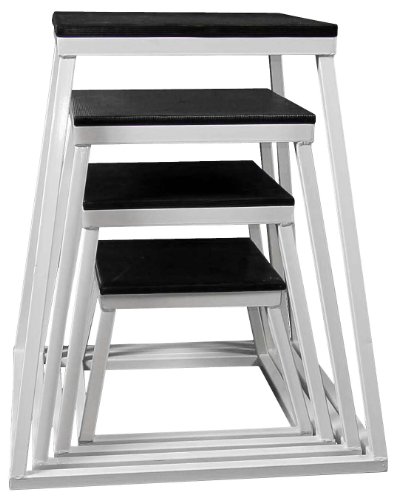 Plyometric Platform Box Set- 12", 18", 24", 30" White