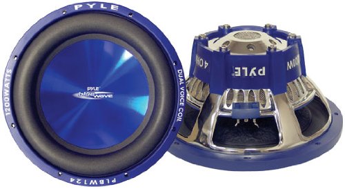 New PYLE PLBW84 8 600W Car Audio Subwoofer Power Sub Woofer Blue Wave DVC