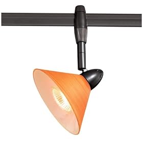 Euro Rail - 1 Light Low Voltage Track Spot Lighting Fixture - Dark Bronze - Tangerine... by Vaxcel Lighting