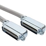 Amphenol MP-5T90MMUNNA-005 Cat3 25-Pair Telco Cable, 90 degree, 50-Pin RJ21, Male, 5', Gray