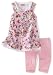 Young Hearts Baby-Girls Infant Pink Woven Dress and Pink Pant Set, Rosey Petal, 18 Months
